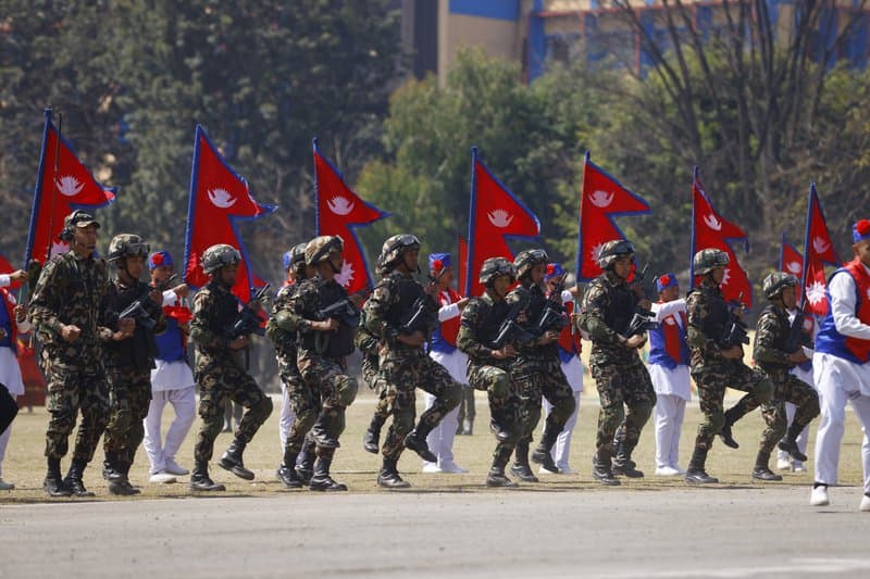 Military officers in training